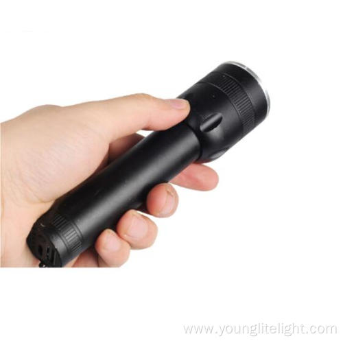 Aluminum Zoomable Tactical USB Rechargeable LED Flashlight